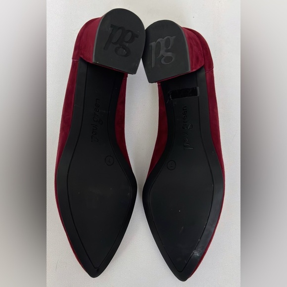 PAUL GREEN Tammy Pump In Berry Suede 7 Comfort Holiday Modest - Picture 8 of 12